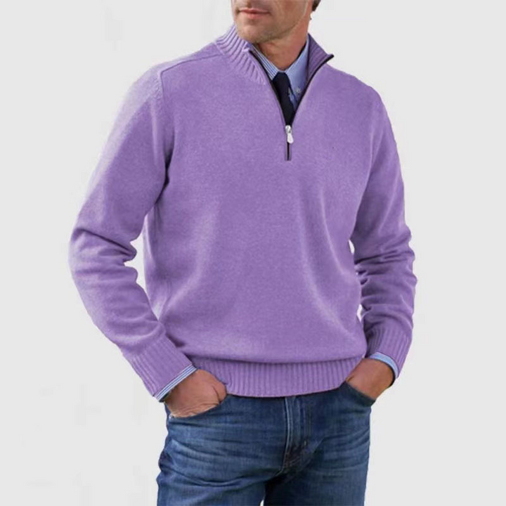 Men’s Half-Zip Sweater | Structured Fit and Everyday Warmth