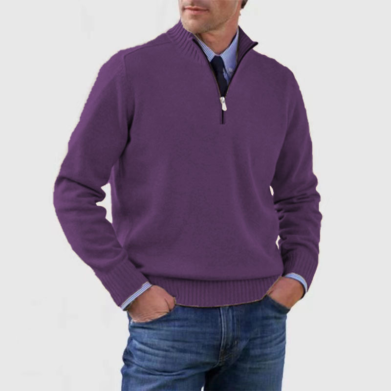 Men’s Half-Zip Sweater | Structured Fit and Everyday Warmth