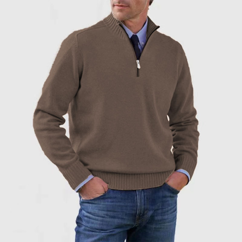 Men’s Half-Zip Sweater | Structured Fit and Everyday Warmth
