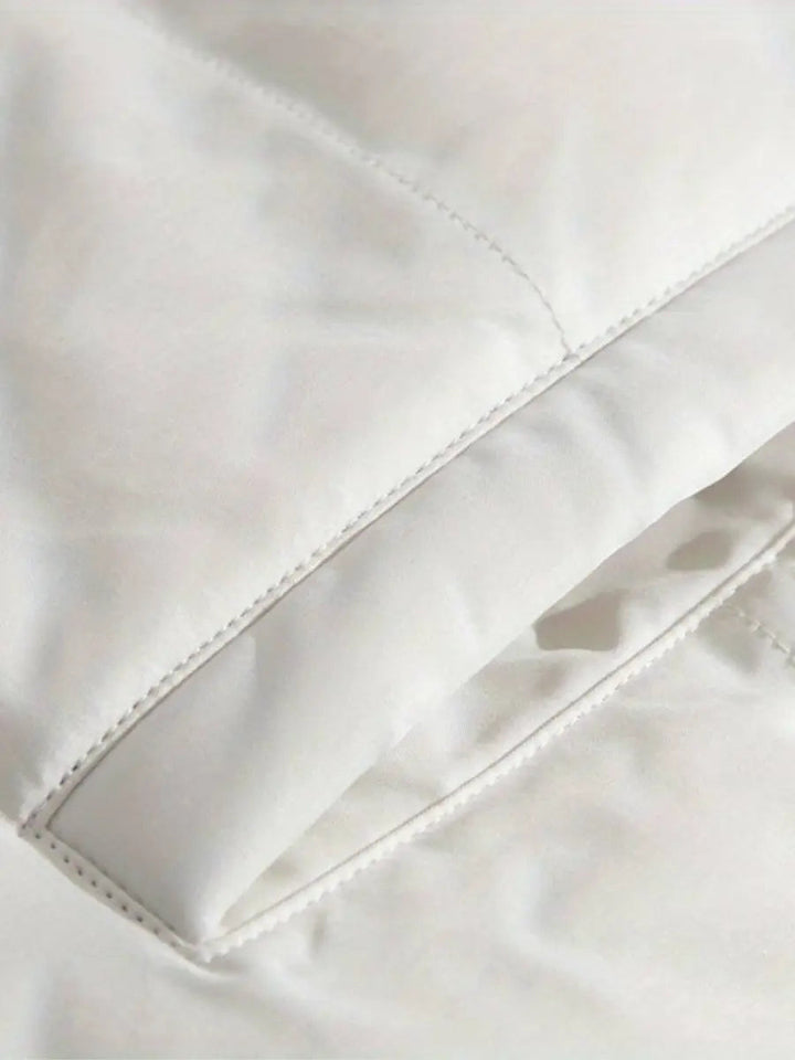 Women’s Warm Zip-Up Winter Jacket | Padded Design for Cold Days