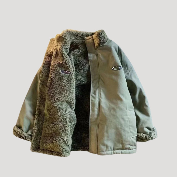 Women’s Reversible Fleece Jacket | Heart Print Design and Cosy Comfort