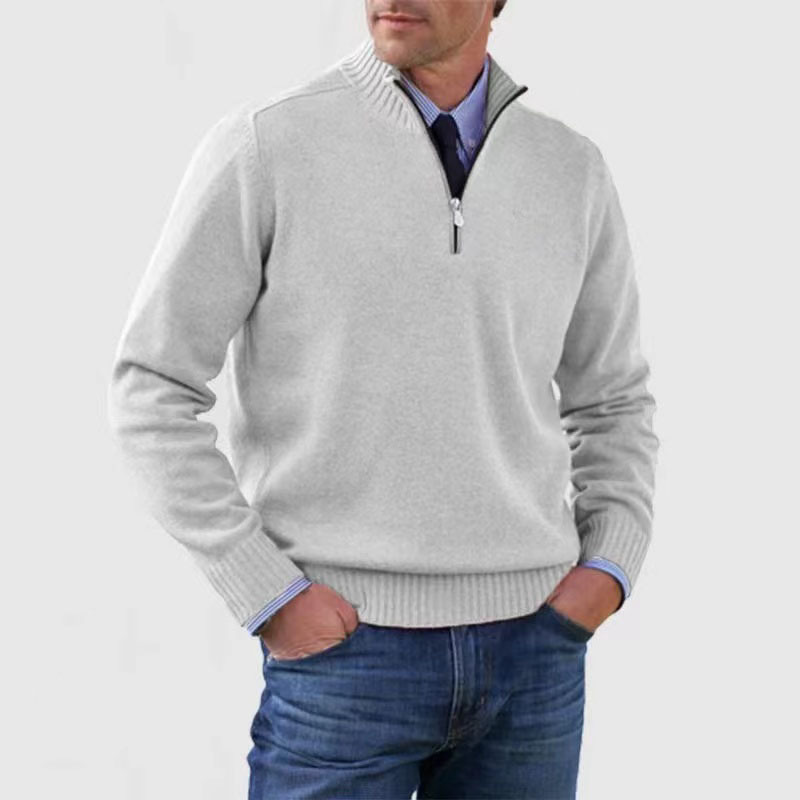 Men’s Half-Zip Sweater | Structured Fit and Everyday Warmth