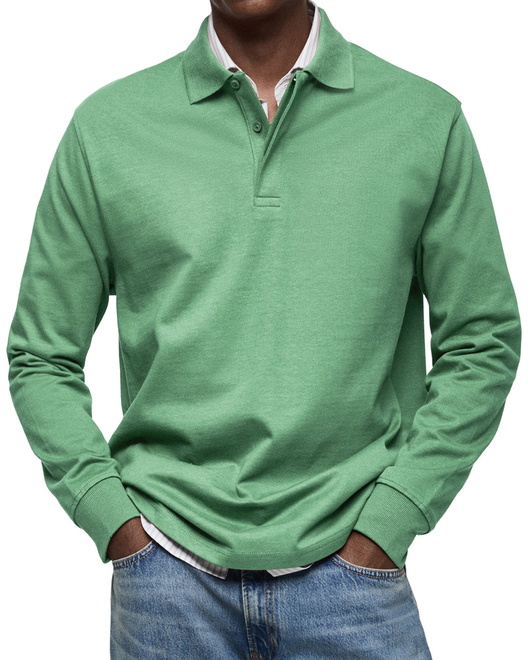 Men’s Long-Sleeve Polo Shirt | Refined Look and Everyday Comfort
