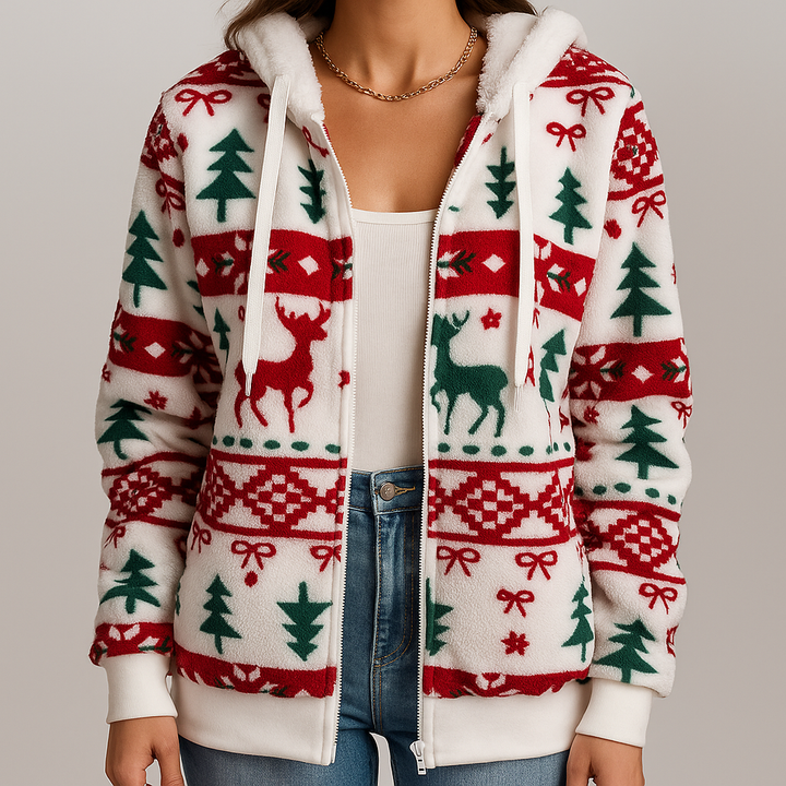 Women’s Christmas Hoodie | Seasonal Print and Casual Comfort