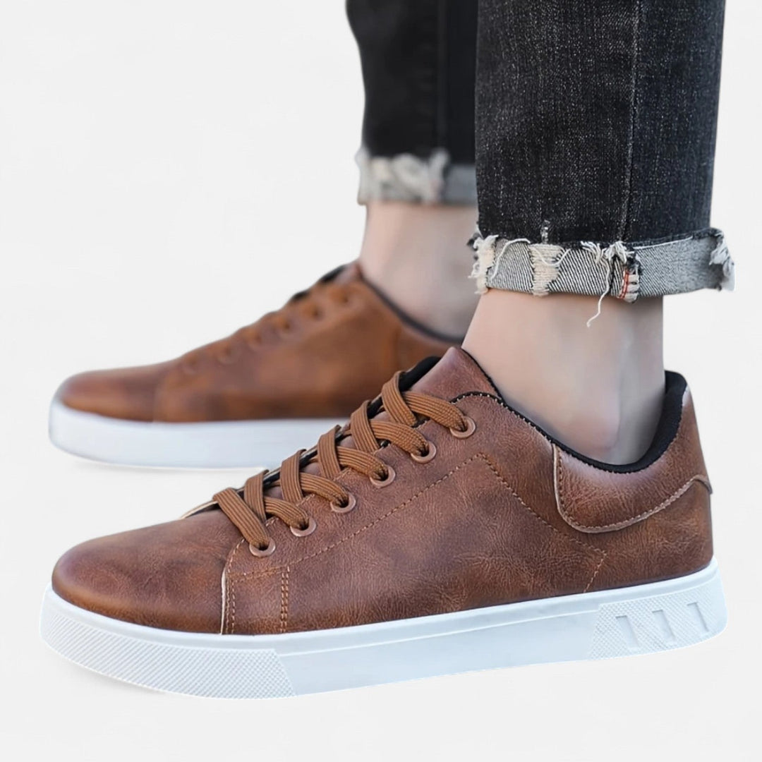 Men’s Business Casual Lace-Up Sneakers | Smart Style with Everyday Comfort