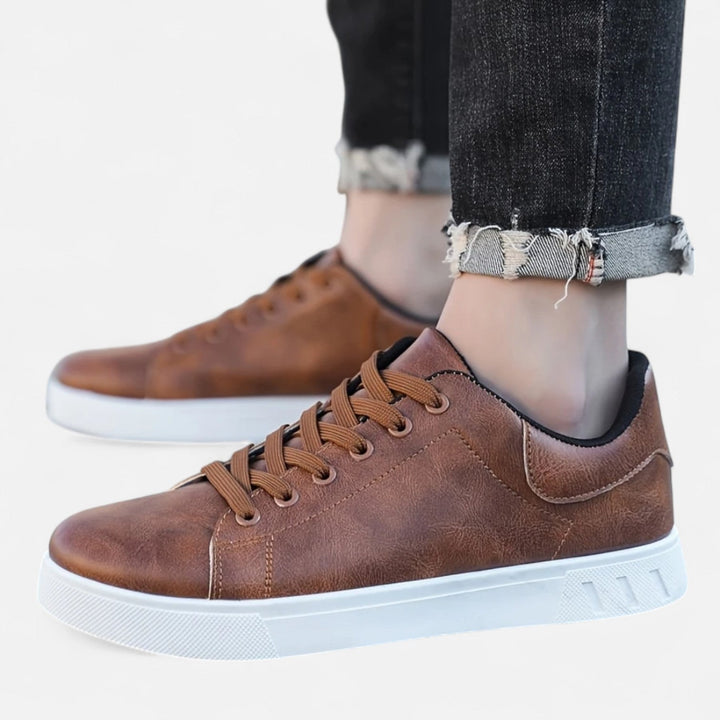 Men’s Business Casual Lace-Up Sneakers | Smart Style with Everyday Comfort