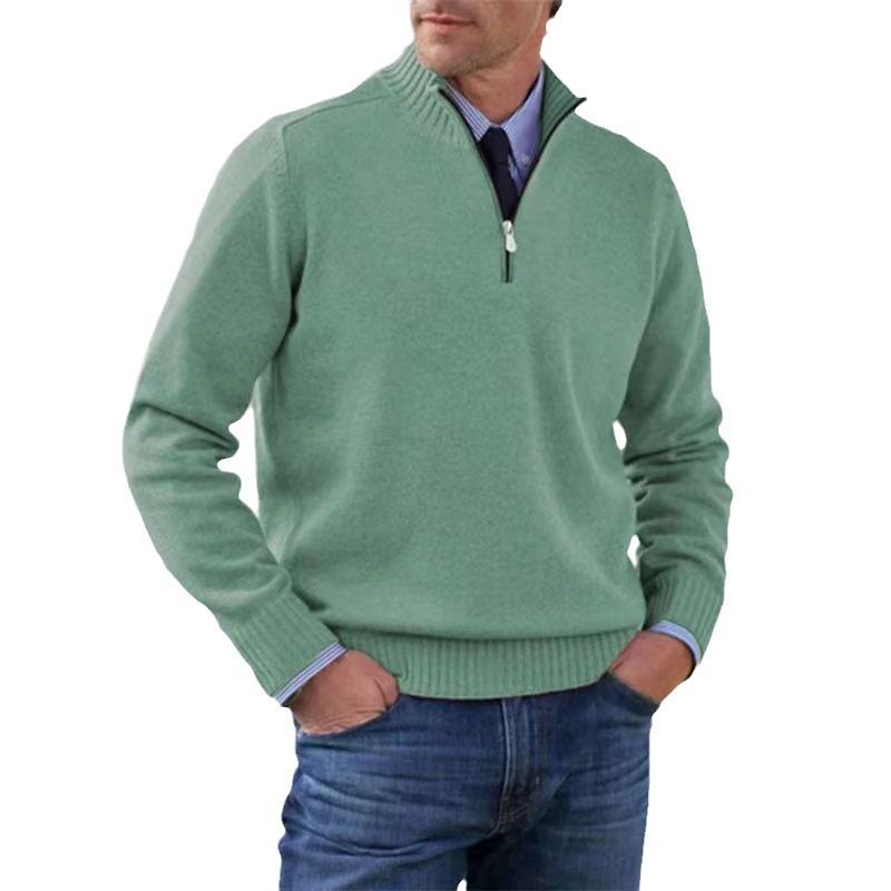 Men’s Half-Zip Sweater | Structured Fit and Everyday Warmth