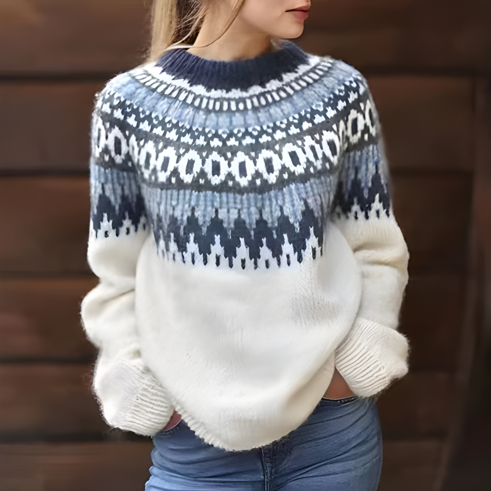Women’s Fair Isle Winter Jumper | Relaxed Fit and Seasonal Pattern