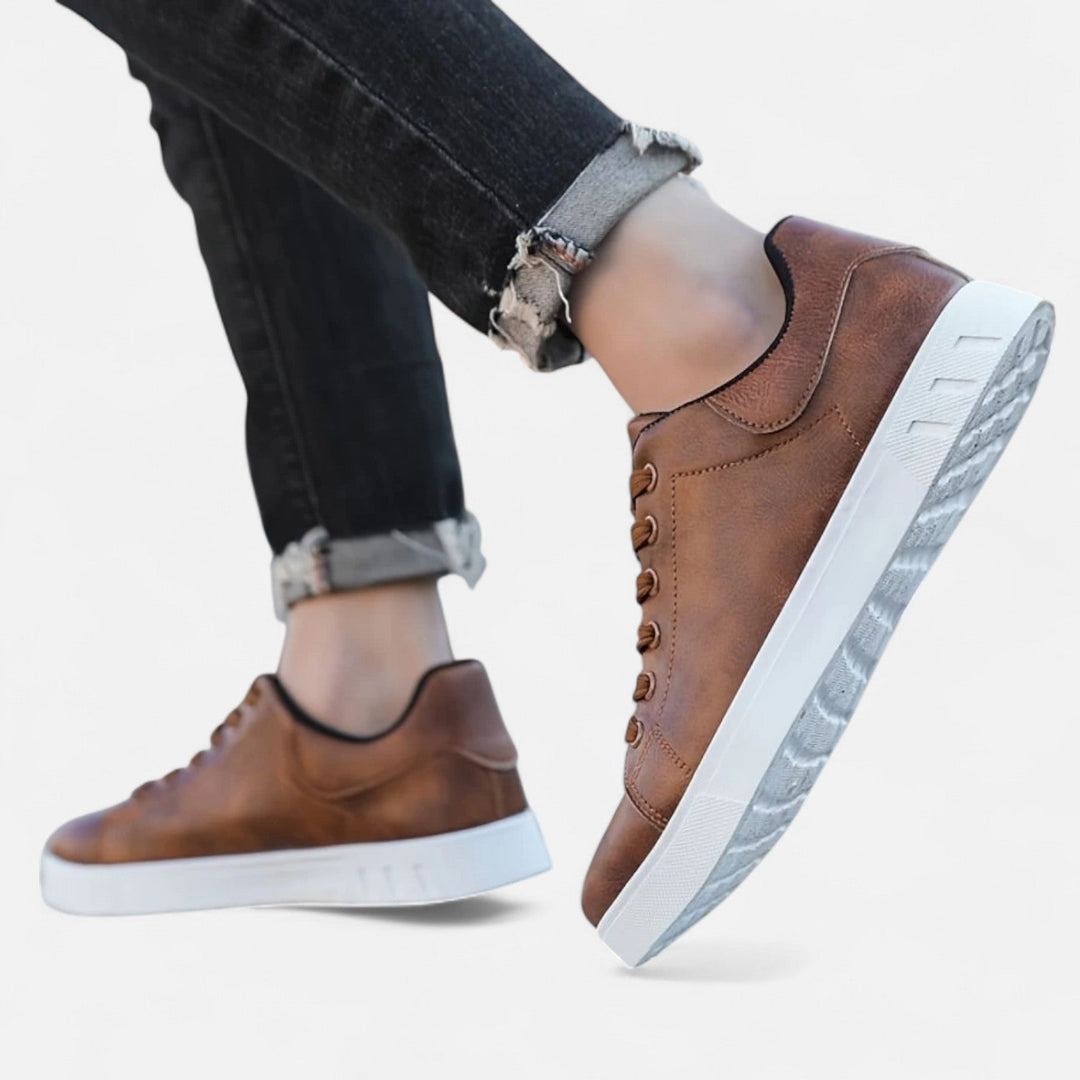 Men’s Business Casual Lace-Up Sneakers | Smart Style with Everyday Comfort