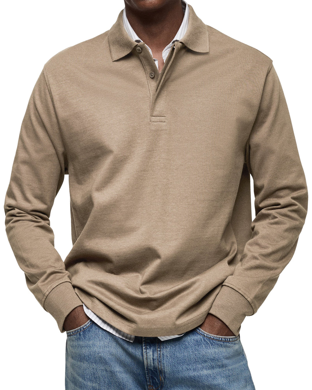 Men’s Long-Sleeve Polo Shirt | Refined Look and Everyday Comfort