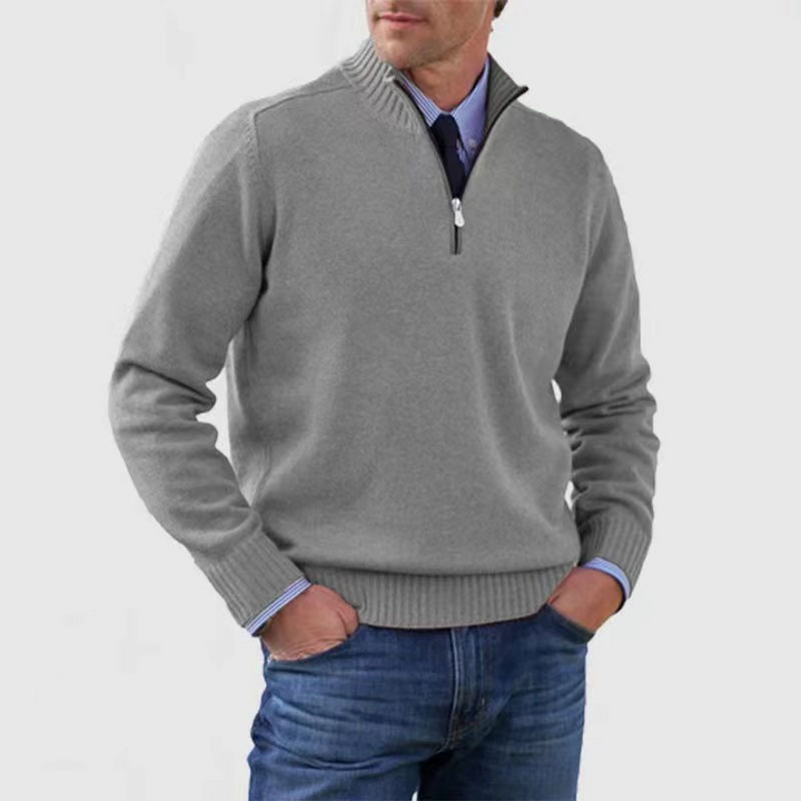 Men’s Half-Zip Sweater | Structured Fit and Everyday Warmth