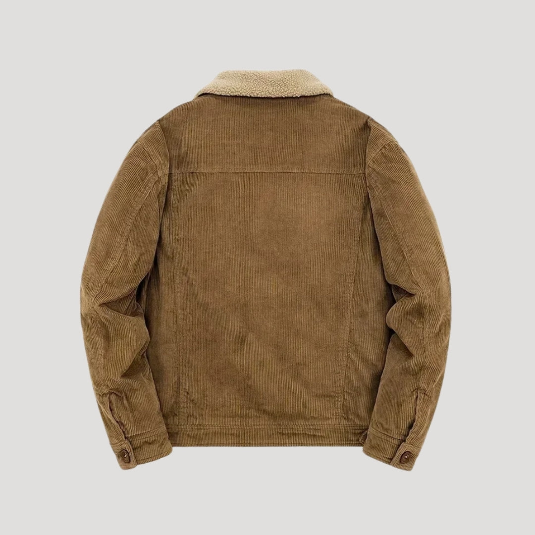 Men’s Faux Shearling Trucker Jacket | Winter Suede-Style Coat