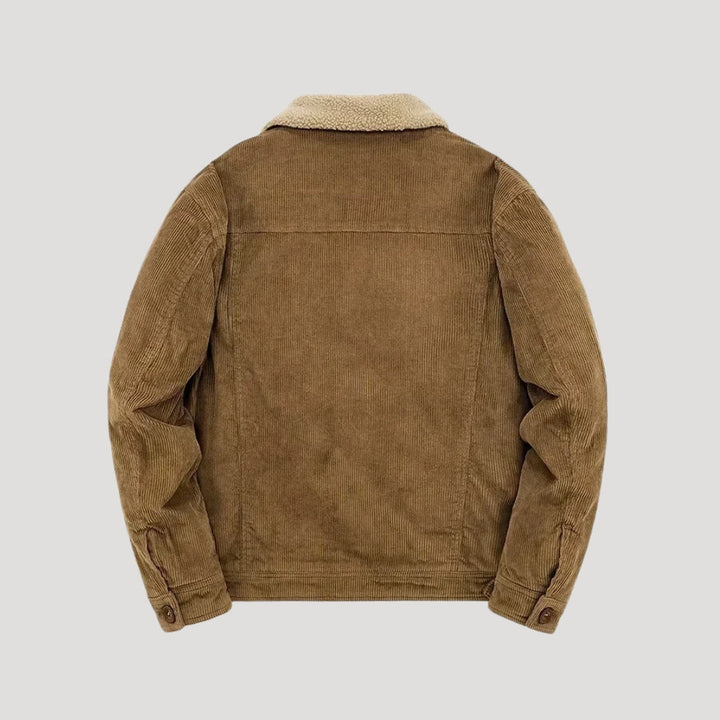 Men’s Faux Shearling Trucker Jacket | Winter Suede-Style Coat