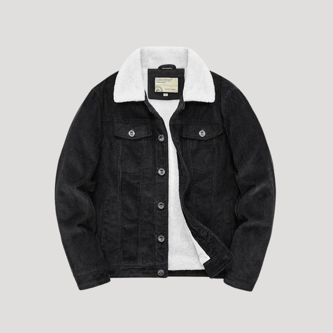 Men’s Faux Shearling Trucker Jacket | Winter Suede-Style Coat