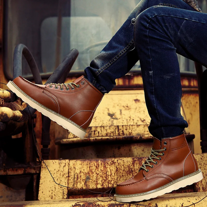 Men’s Vintage Lace-Up Boots – Classic Design, Everyday Wear