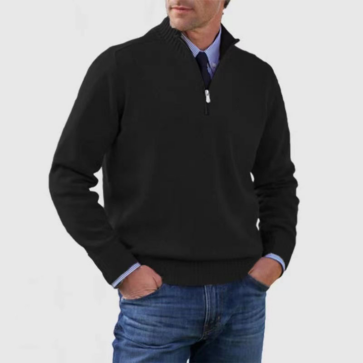 Men’s Half-Zip Sweater | Structured Fit and Everyday Warmth