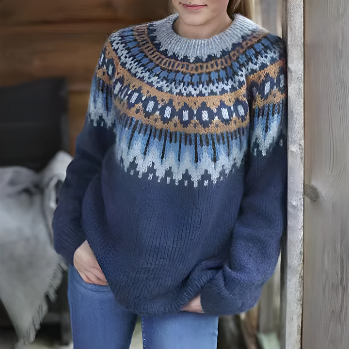 Women’s Fair Isle Winter Jumper | Relaxed Fit and Seasonal Pattern
