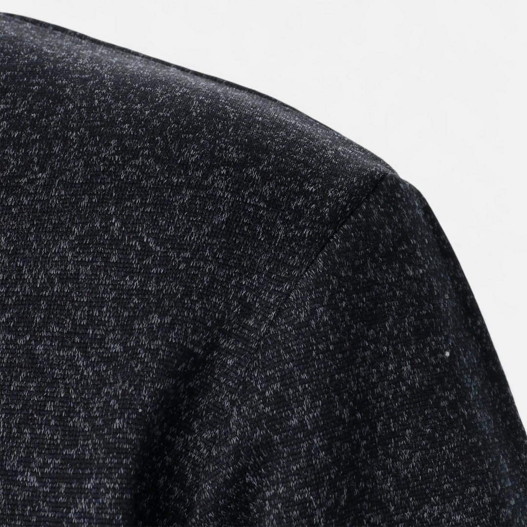 Men’s Stand Collar Knitted Sweater | Refined Warmth for Autumn & Winter