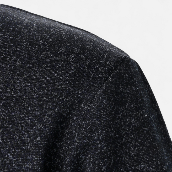Men’s Stand Collar Knitted Sweater | Refined Warmth for Autumn & Winter