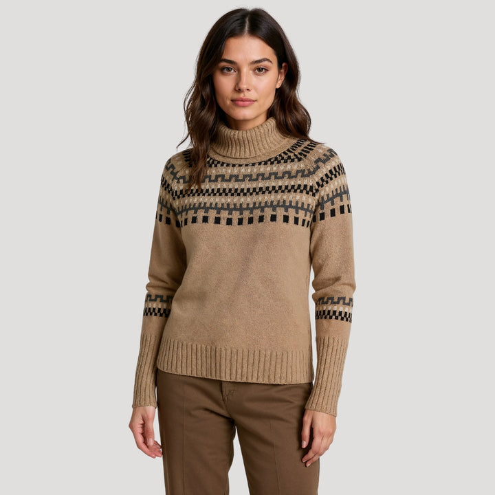 Women’s Fair Isle Chunky Knit Jumper | Oversized Fit and Timeless Winter Style