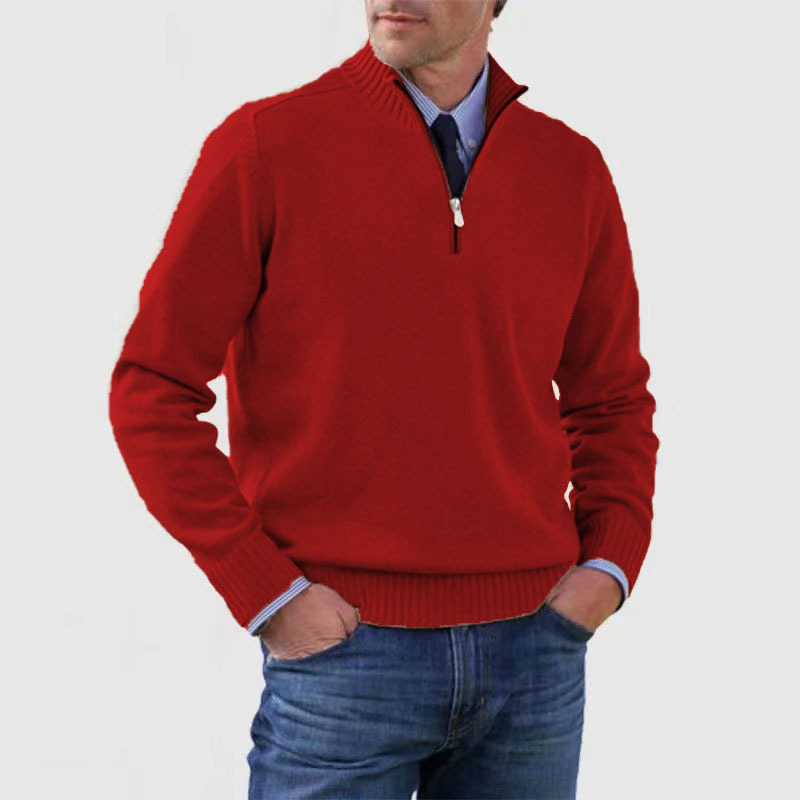 Men’s Half-Zip Sweater | Structured Fit and Everyday Warmth
