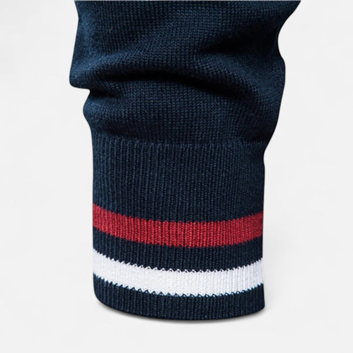 Men’s Zipped Cotton Knit Sweater | Refined Comfort for Cooler Seasons