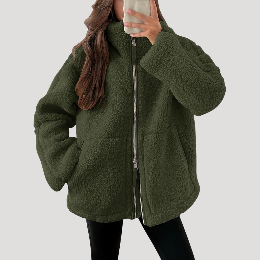 Women’s Fleece Teddy Jacket | Soft, Fluffy and Warm for Winter Days