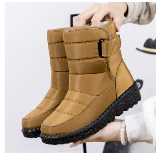 Women’s Velcro Snow Boots – Warm Lined & Non-Slip Winter Boots