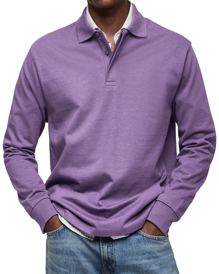 Men’s Long-Sleeve Polo Shirt | Refined Look and Everyday Comfort