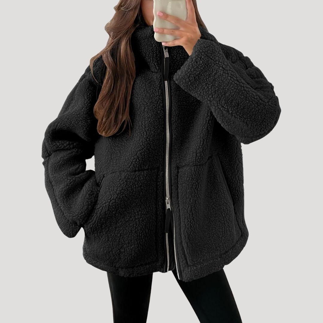 Women’s Fleece Teddy Jacket | Soft, Fluffy and Warm for Winter Days