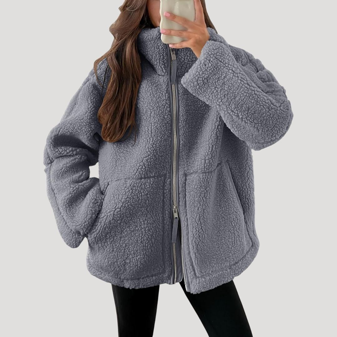 Women’s Fleece Teddy Jacket | Soft, Fluffy and Warm for Winter Days
