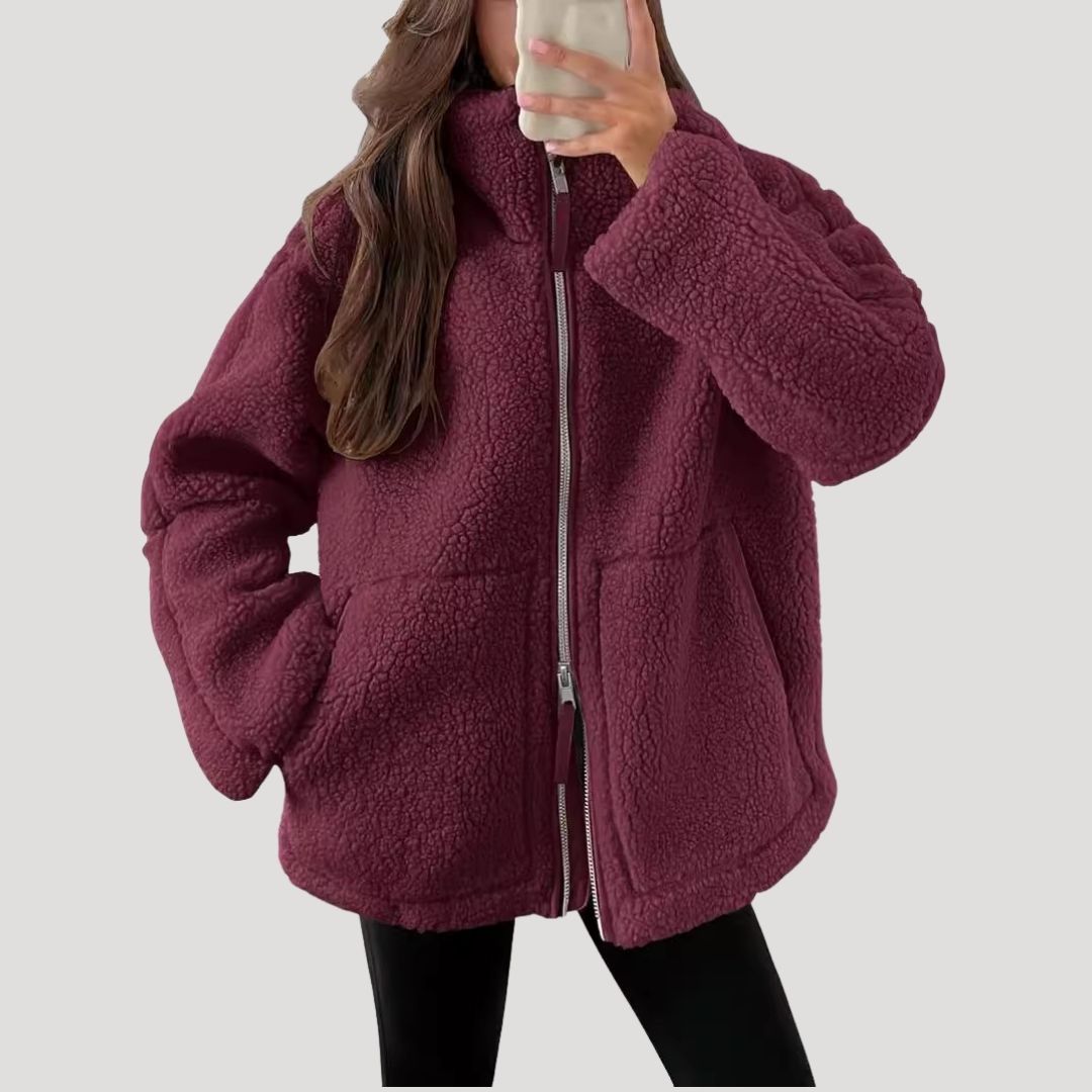 Women’s Fleece Teddy Jacket | Soft, Fluffy and Warm for Winter Days