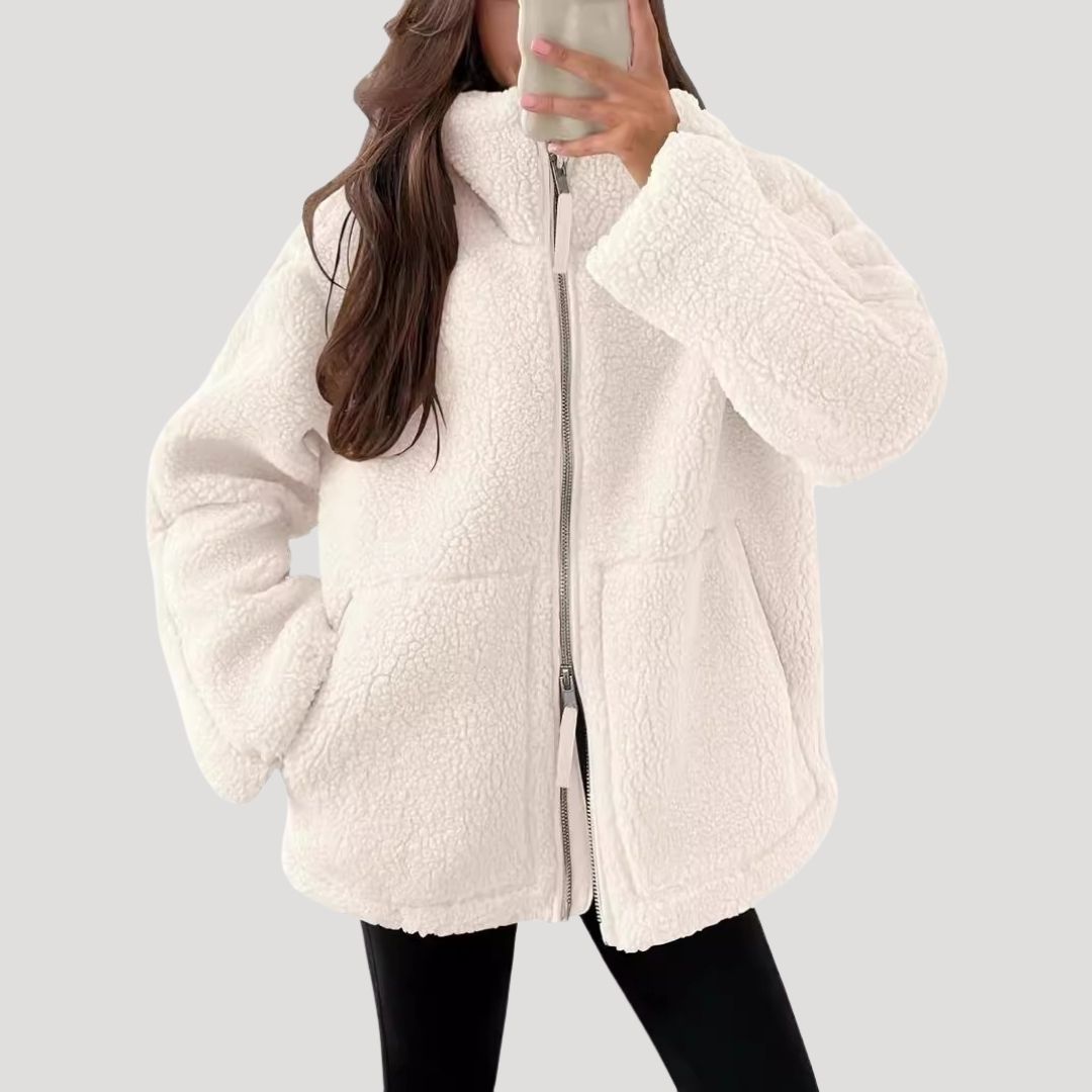 Women’s Fleece Teddy Jacket | Soft, Fluffy and Warm for Winter Days