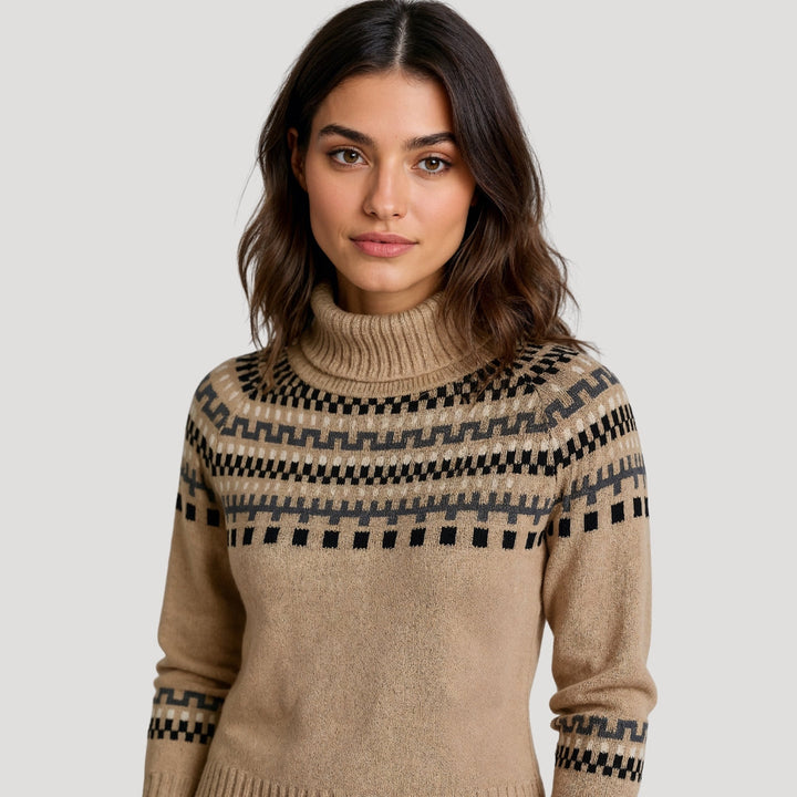 Women’s Fair Isle Chunky Knit Jumper | Oversized Fit and Timeless Winter Style
