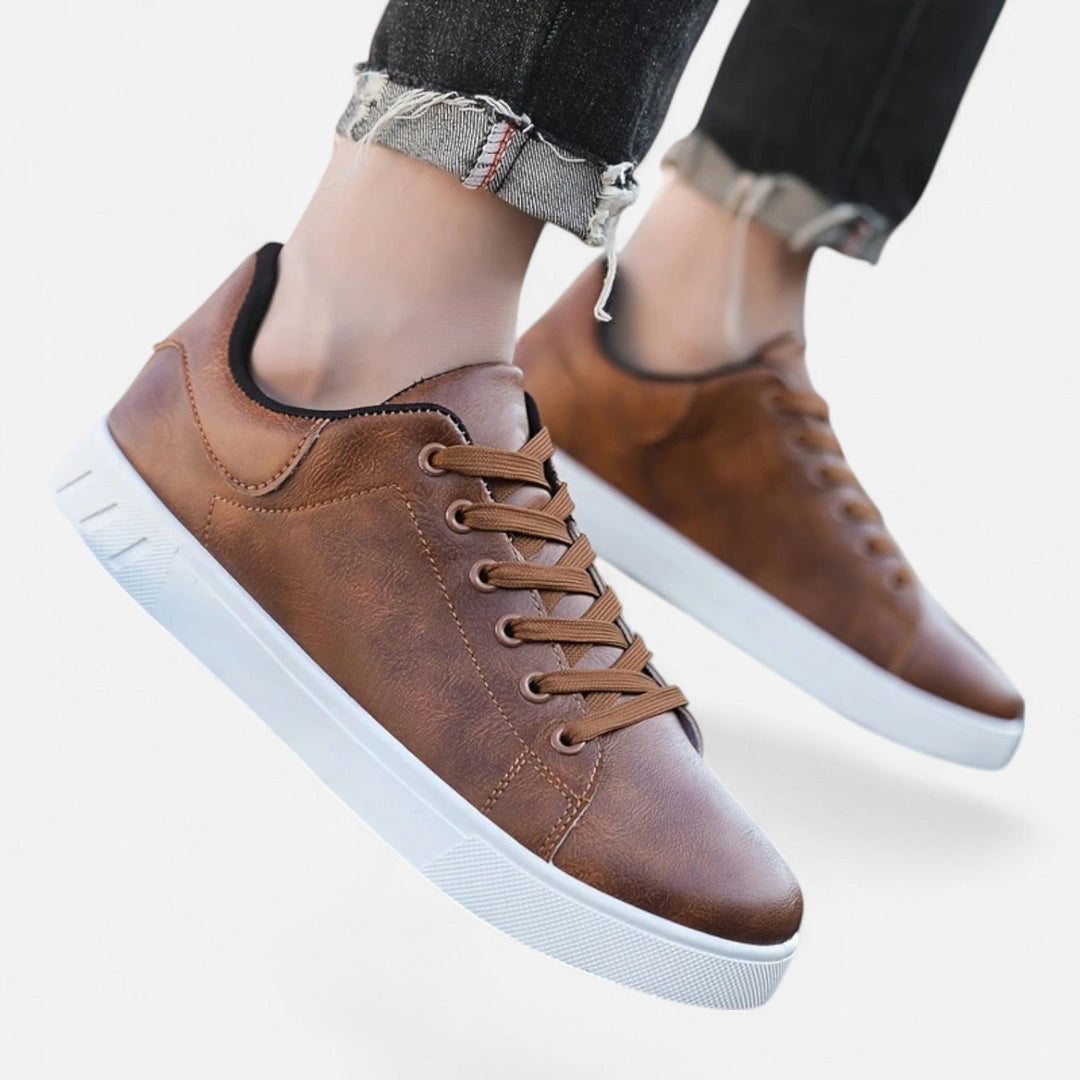 Men’s Business Casual Lace-Up Sneakers | Smart Style with Everyday Comfort