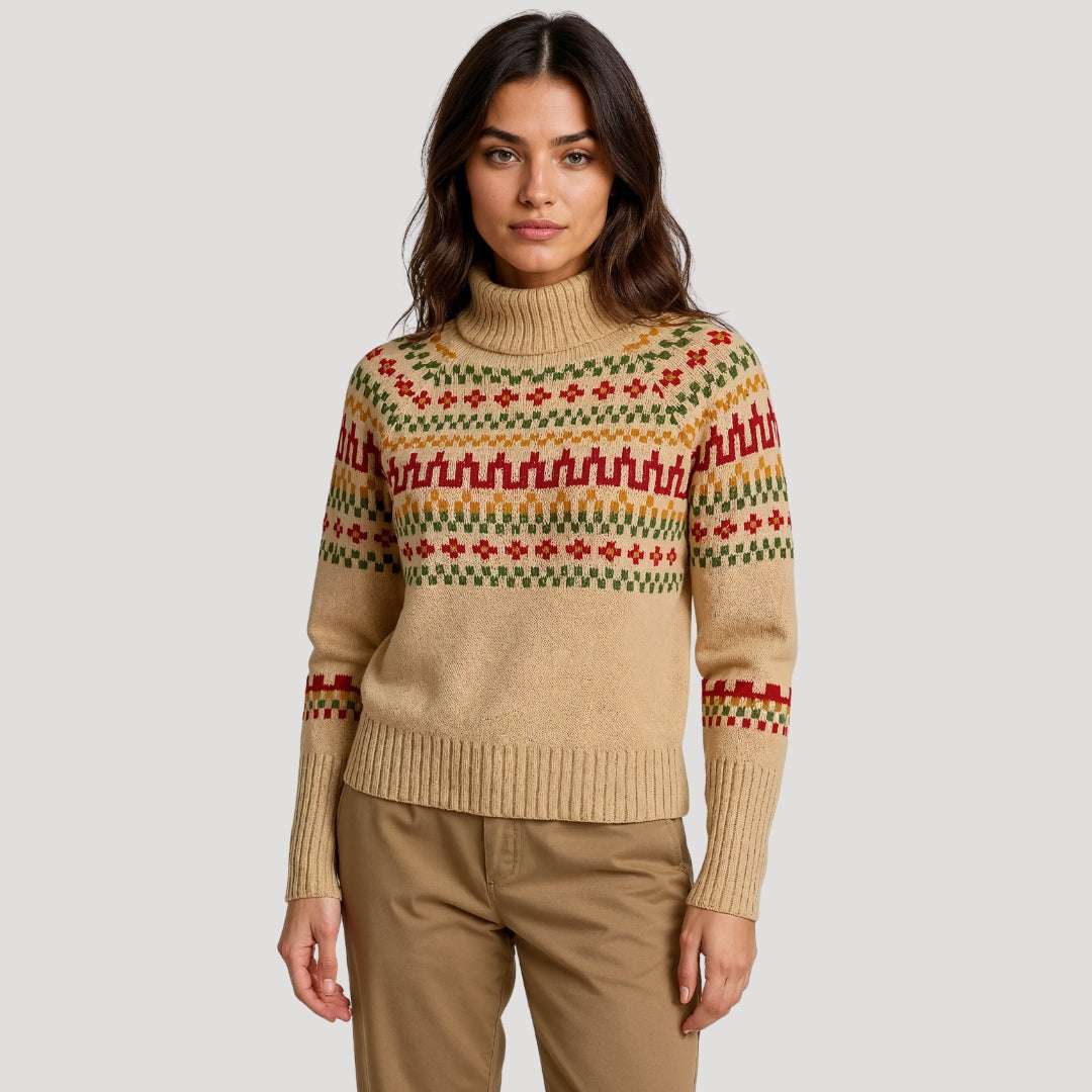 Women’s Fair Isle Chunky Knit Jumper | Oversized Fit and Timeless Winter Style