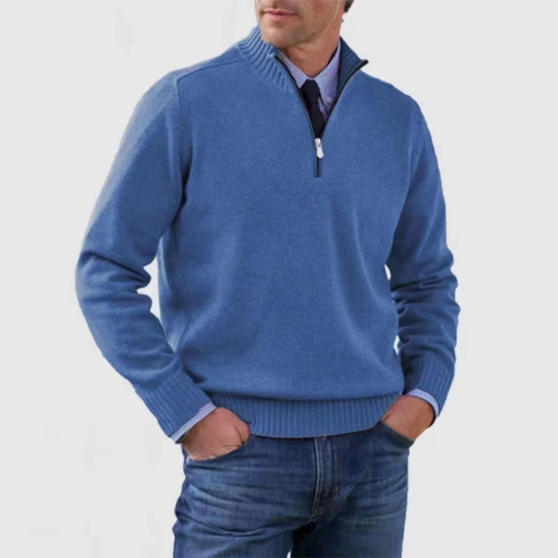 Men’s Half-Zip Sweater | Structured Fit and Everyday Warmth