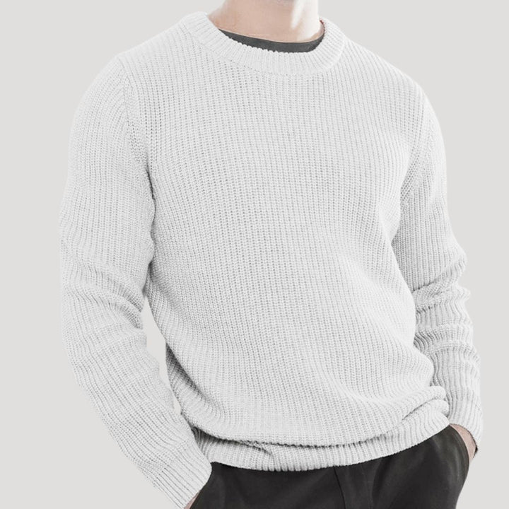 Men’s Classic Knit Crew Neck Jumper for Winter