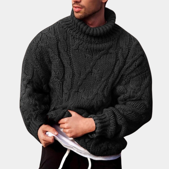 Men’s Roll Neck Jumper | Warm Knit with Classic Everyday Style