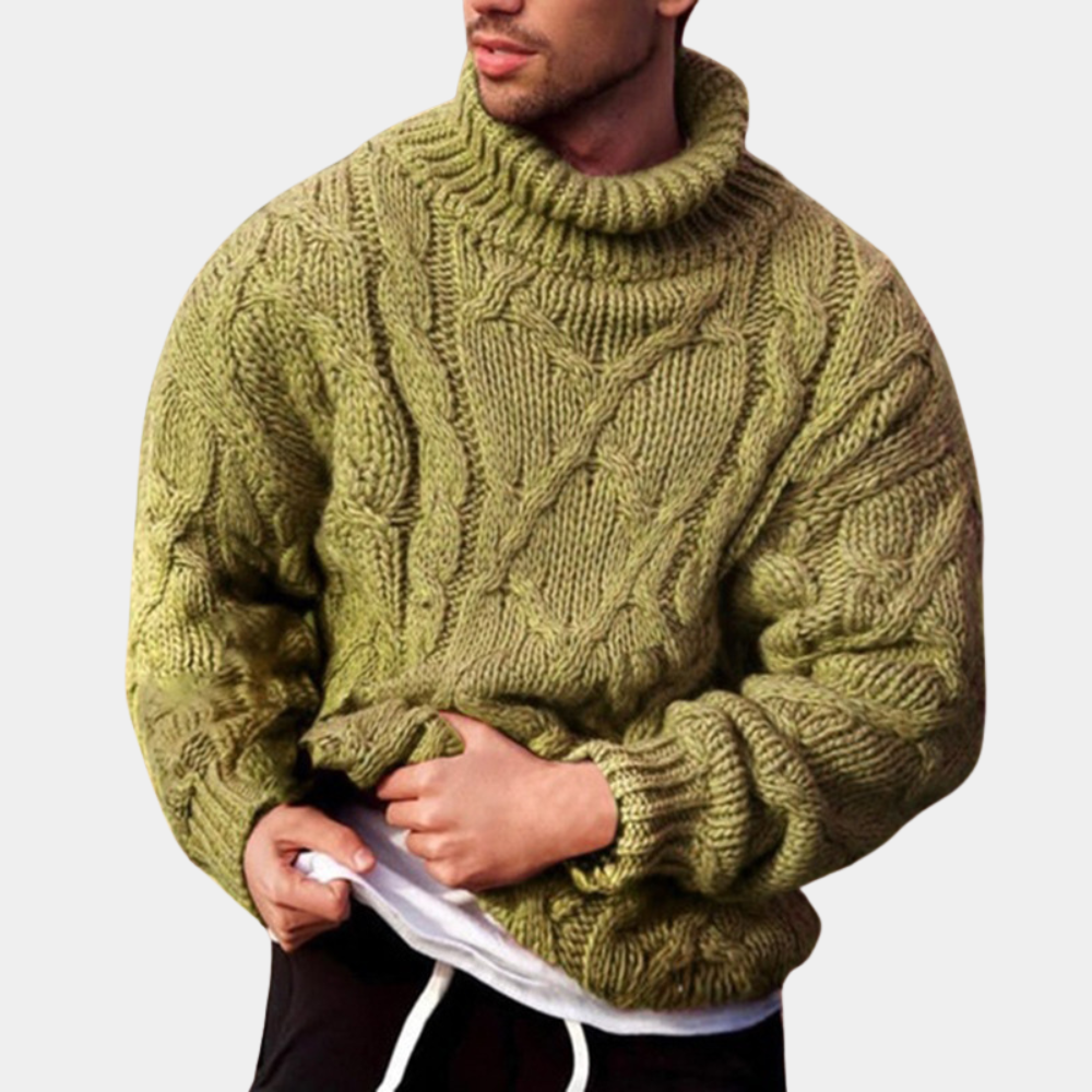 Men’s Roll Neck Jumper | Warm Knit with Classic Everyday Style