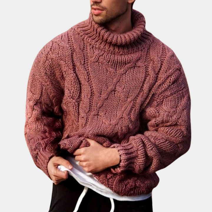 Men’s Roll Neck Jumper | Warm Knit with Classic Everyday Style
