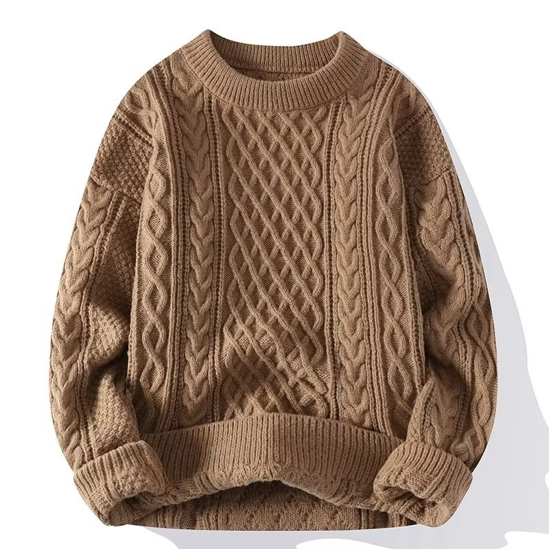 Men’s Cable Knit Wool Jumper | Classic Design and Timeless Style