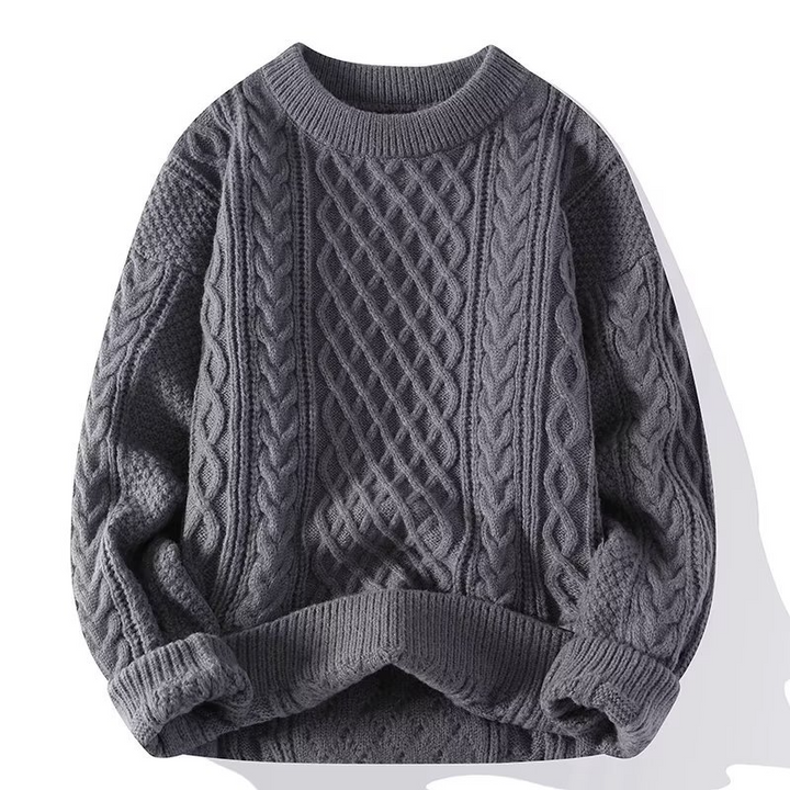 Men’s Cable Knit Wool Jumper | Classic Design and Timeless Style