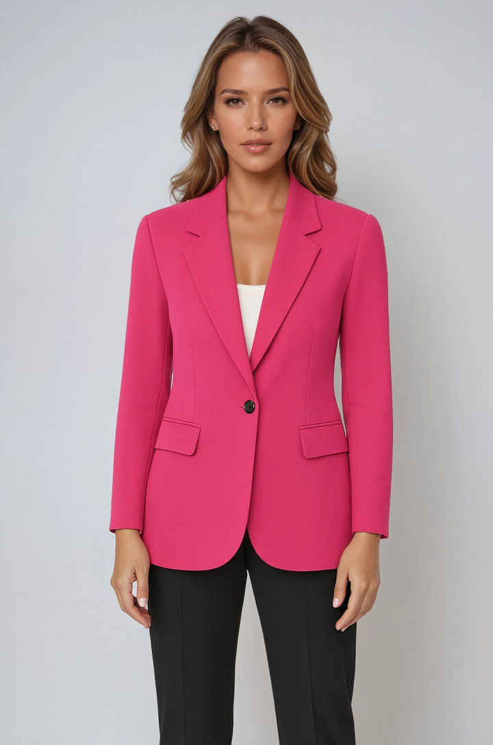 Women’s Tailored Blazer | Single Button & Front Pockets