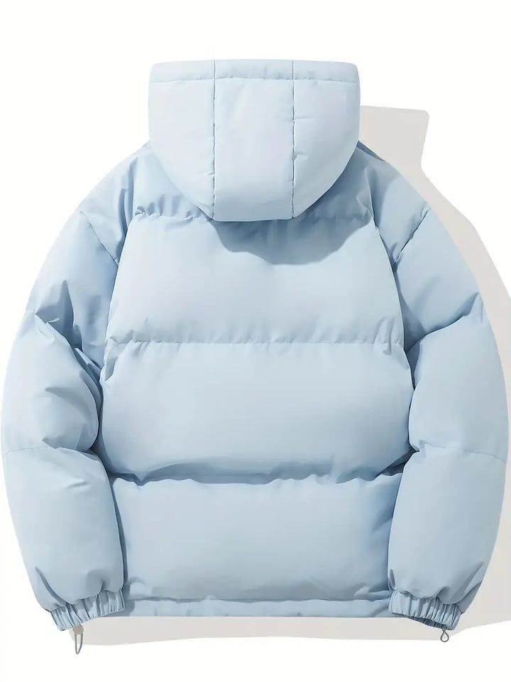 Women’s Padded Coat with Hood – Quilted Winter Jacket
