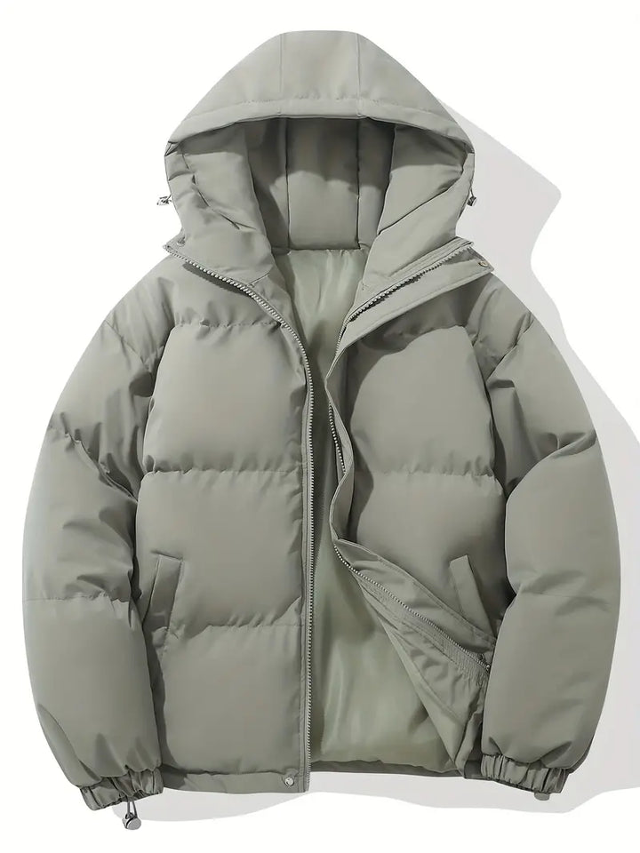 Women’s Padded Coat with Hood – Quilted Winter Jacket