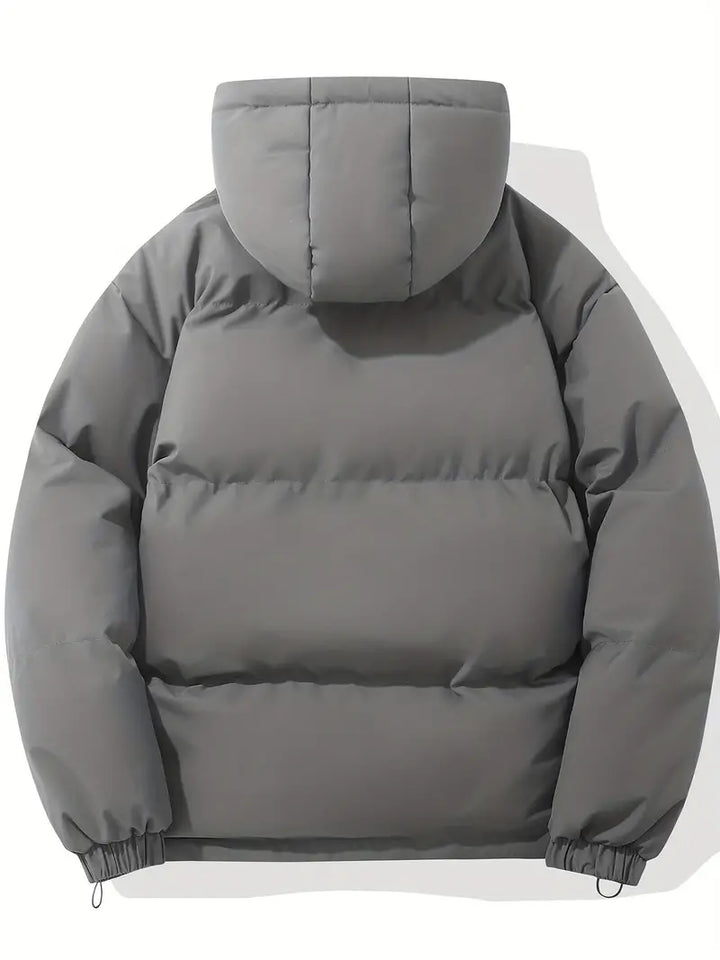 Women’s Padded Coat with Hood – Quilted Winter Jacket