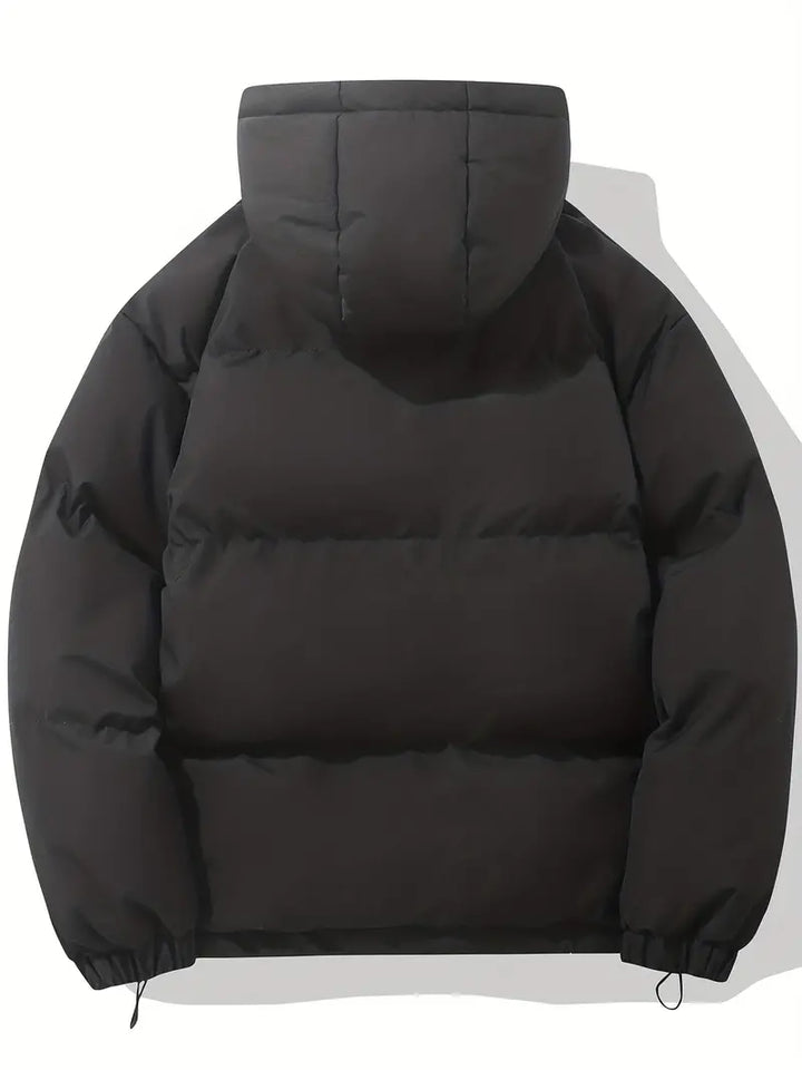 Women’s Padded Coat with Hood – Quilted Winter Jacket