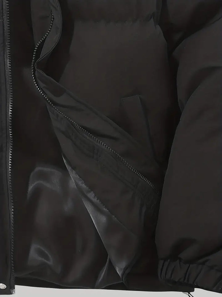 Women’s Padded Coat with Hood – Quilted Winter Jacket