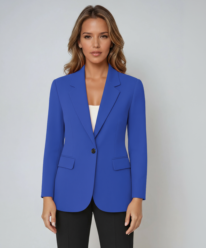 Women’s Tailored Blazer | Single Button & Front Pockets